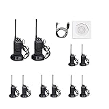 BAOFENG Walkie Talkies with Earpieces Mic and Reachargeble BF-888SA (10 Packs) for Adults Trolling Camping Hiking Hunting Travelling 2 Way Radios