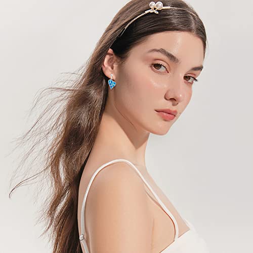 Newitin 20 Pairs Clip On Earrings For Women Crystal Drop Earrings Natural Stone Earrings Charming Fashion Earrings Non Piercing Clip On Earrings For Girls #TOP3
