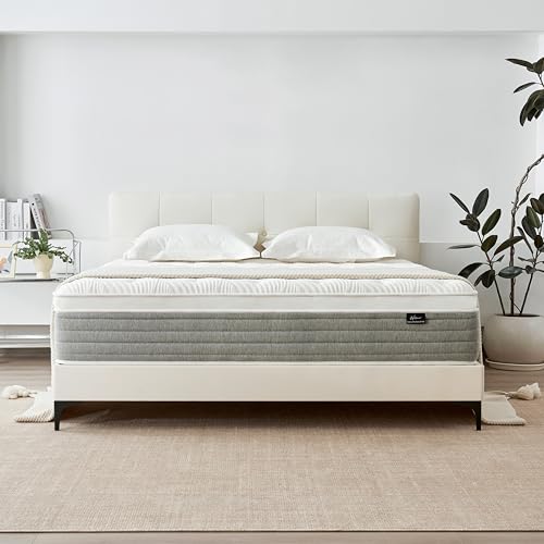 Image of Full Mattress 12 Inch, Medium Firm Full Size Mattress in a Box,Hybrid Mattresses with Gel Foam & Zoned Pocket Springs for Pressure Relief, Motion Isolation | CertiPUR-US Certified