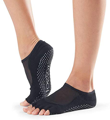 Image of toesox Luna Grip Socks Pilates Half Toe - Yoga Socks Non Slip for Barre, Ballet, Dance & Studio Workouts