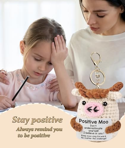 GODSDWARES Crochet Toys, Graduation Gift, Soft Dolls for Girls and Emotional Support Gifts for Women Men Friends Birthday Christmas Valentine’s Day (Moo) 3 41H7t5ep2sL
