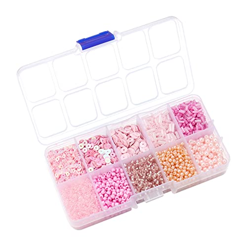 Reviews de Surtidos de abalorios . 49 Hiswan Abalorios Surtidos para Hacer Joyería, Abalorios de Vidrio en Forma de Tubo en Bugle con Cuentas de Semilla y Lentejuelas Sueltas de Varias Tamaños para Manualidades,...