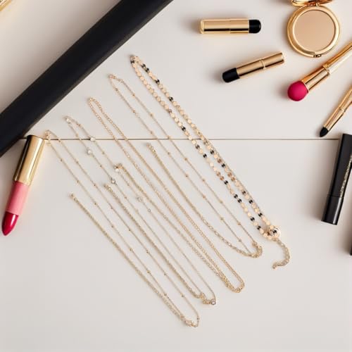 Cadena de cintura de metal multicapa eslabones regulables joyeria mujer 7