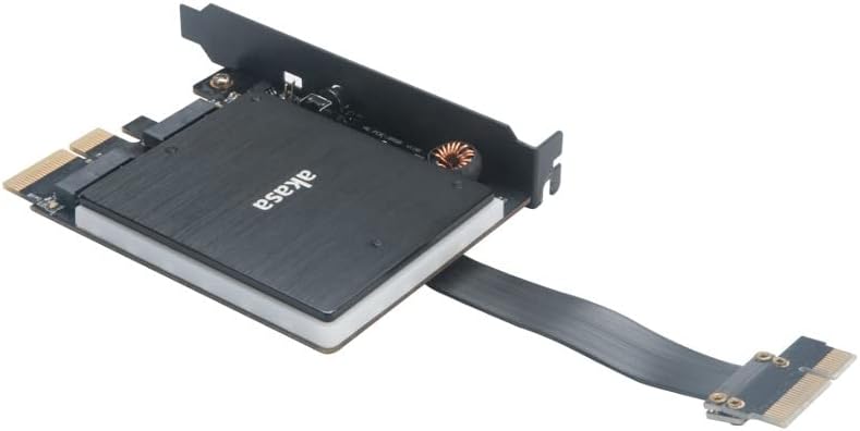 Akasa Dual M.2 PCIe SSD Adapter with RGB LED Light and heatsink