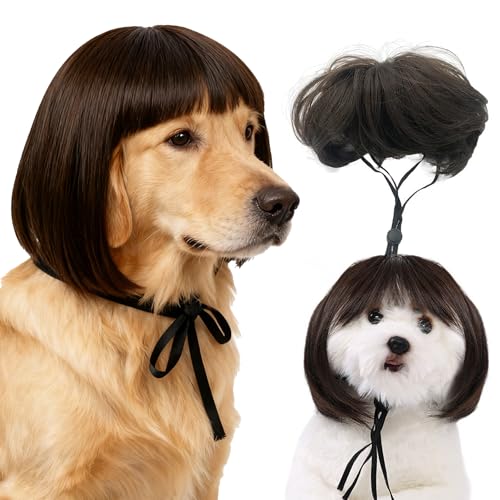 Peluca ajustable para mascotas talla mediana a grande