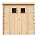 TIMBELA M311 Holzhaus Gartenhaus - Gartenschuppen Holz B204xL142xH200 cm/ 2,22 m2 Lagerschuppen für Garten - Fahrrad Schuppen - Wasserfestes Dach