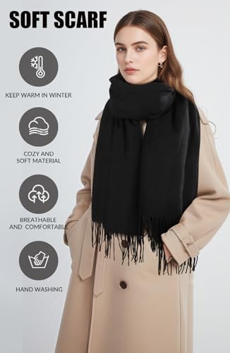 Scarf for Women - Women's Fall Winter Scarfs, Classical Scottish Checked Long Shawl Wrap Scarf, Warm Scarves for Women4