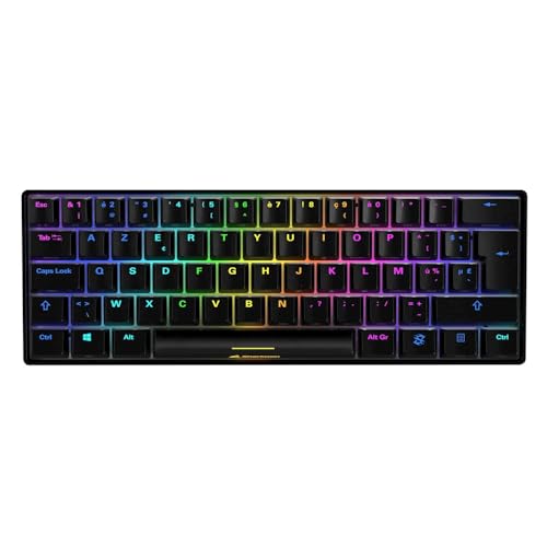 Sharkoon Skiller SGK50 S4 black, Calvier Gaming avec une configuration 60%, Kailh Red Switch