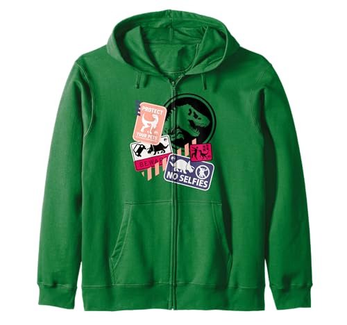 Sweat Jurassic World Dominion veste à capuche zippée motif dinosaure