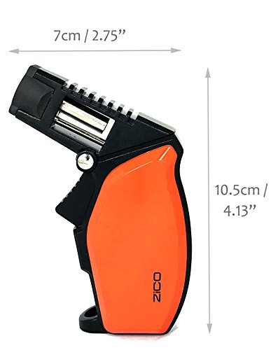 Encendedor de soplete Zico ZD58 Metal Pesado 4-1/4" miniatura 3