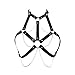 Punk Black Leather Chest Harness,Chest Harness For Women Fashion Goth,Punk Women Waist Belts PU Leather Fashion Body Chain Belt Circle Rave Halloween Accessories