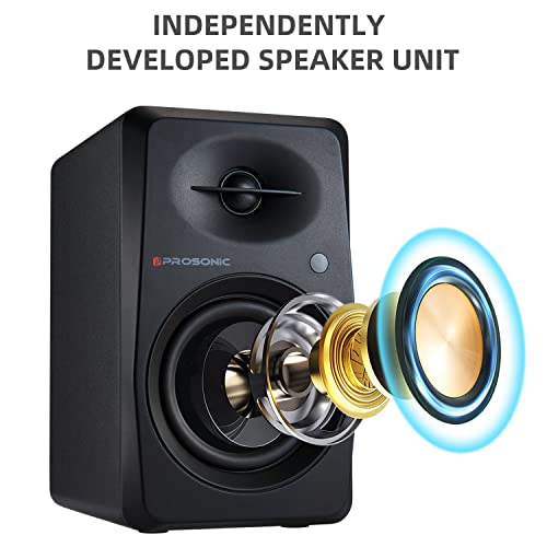 P Prosonic BT30 Enceintes d’étagère Bluetooth Actives, Moniteur de Studio, Platine avec entrée Optique, entrée coaxiale… - Les Beatles, Paul McCartney, John Lennon, RIngo Starr, George Harrison P Prosonic BT30 Enceintes d'étagère Bluetooth Actives, Moniteur de Studio, Platine avec entrée Optique, entrée coaxiale… – Image 4