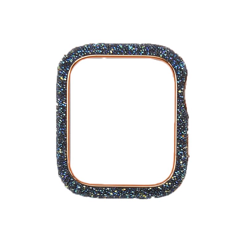 Coque Apple Watch 41mm bleu avec protection écran en verre