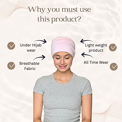 Image of The Headscarves Women Silky Soft Bamboo Viscose Sleep Cap for Hair Loss Chemo Headwear Skull Cap Free Size (Multicolor) (HS3 Multicolor)