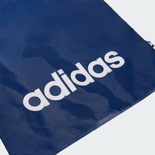 adidas Unisex Linear Gymsack Shoe Bag, Dark Blue/White, One Size – Ansicht 3