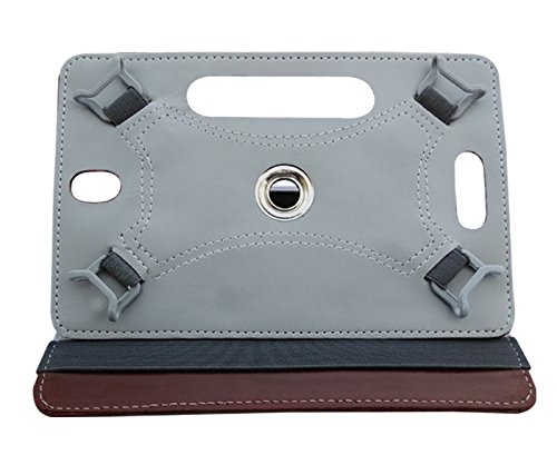 Image of Fastway Rotating Leather Flip Case Cover for Amazon Fire HD 8 Tablet (Brown)