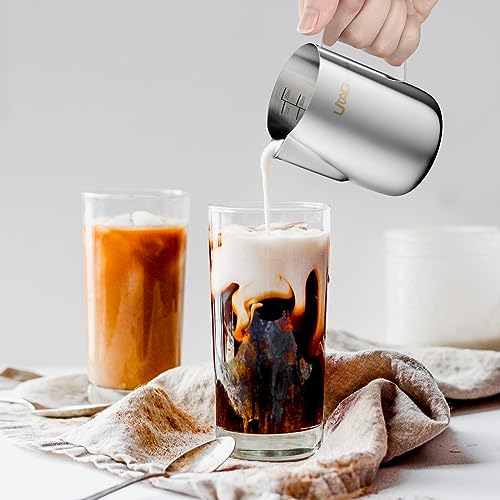 Compare Milk Frothing Pitcher 12oz/350ML 304 Stainless Steel Milk