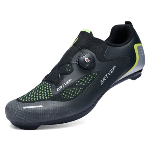 Zapatos de ciclismo de carretera unisex ventilados para pedal KEO y Peloton