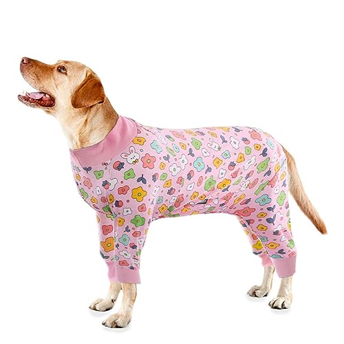 Image of Recovery Suit for Large Dogs After Surgery, Abdominal Wounds Protector Surgical Dog Calm Shirt, Medium Dog Pajamas Onesie Pullover Bodysuit for Shedding Allergy Anti Licking, Cone E-Collar Alternative