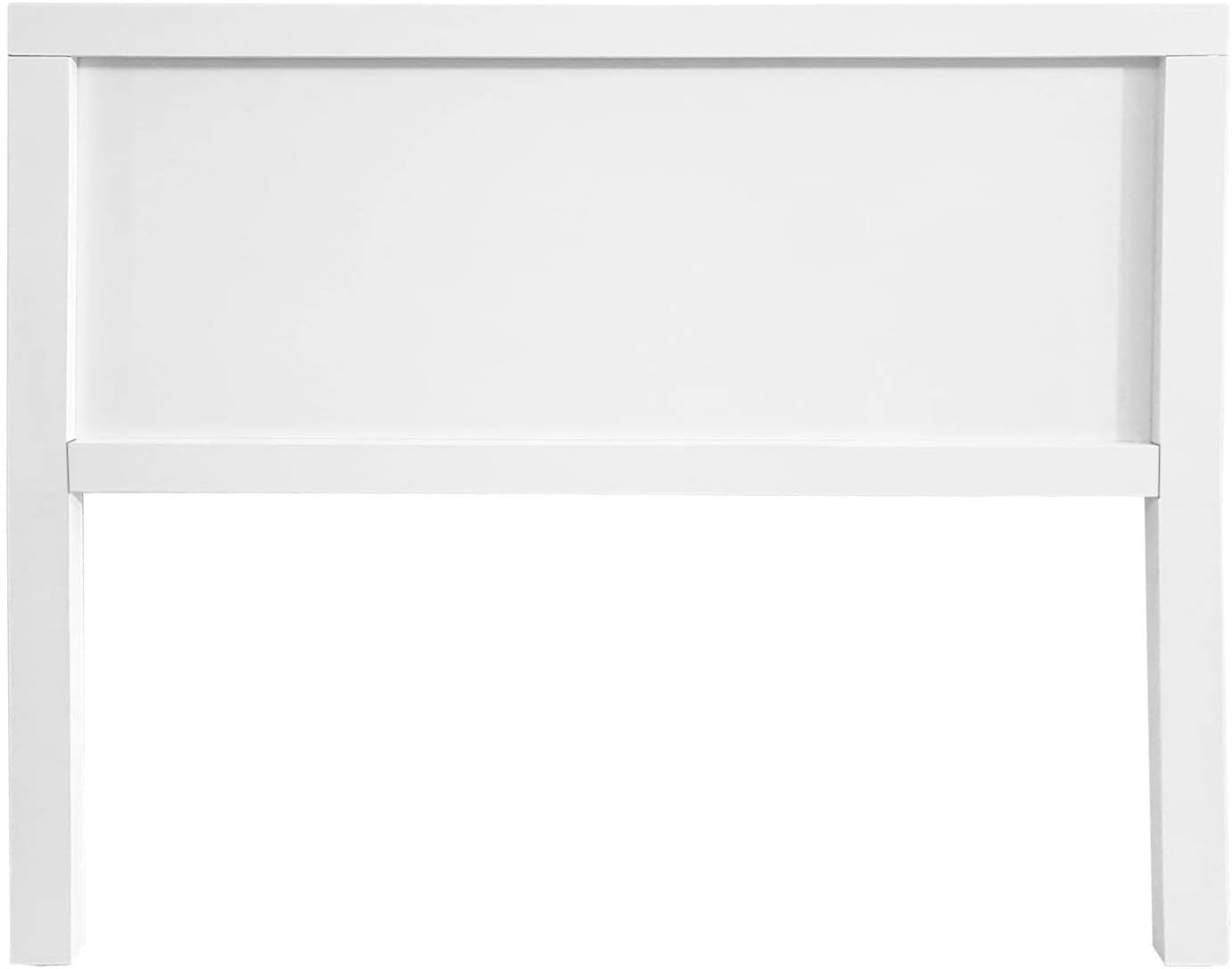 Cabecero Classic para Cama de 105 Fabricado en Madera Maciza de Pino Acabado en Blanco nordico