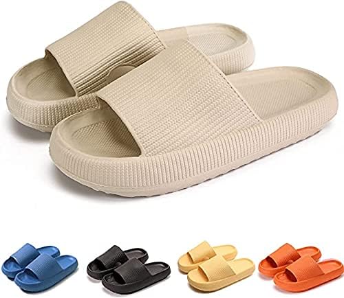 Amazon.com | Rosyclo Pillow Slides Slippers for Women, Non-Slip Foam Bathroom Quick Drying 