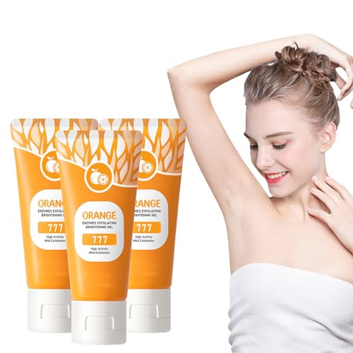 Gommage Visage & Corps,Gel Exfoliant à L'orange pour la Peau du Visage et du Corps,Exfoliant Hydratant pour le Visage,Nettoyage en Profondeur,Cadeau de la Fête des Mères (3PCS)