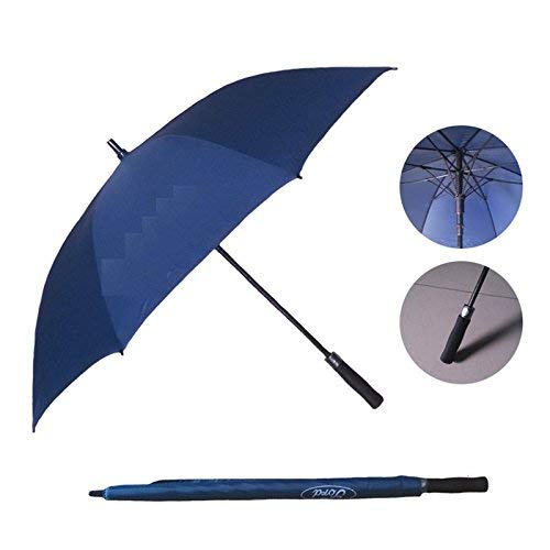 Parapluie de golf en fibre de verre parapluie droit homme 27 pouces à longue poignée