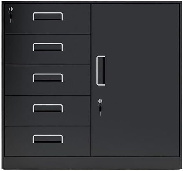 All-Steel Filing Cabinet with Lock, 1.2mm Steel Office Storage Drawer Organizer for Home or Archive