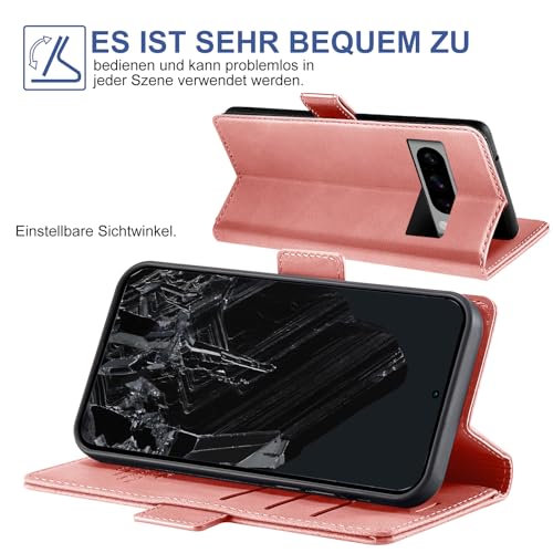 Housse Google Pixel 8 Pro rose avec support vidéo idéal pour le train - 5