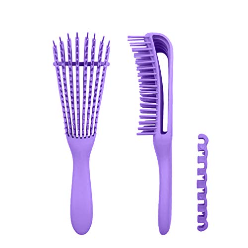 CaLeQi cepillo desenredante pulpo peine peine de aire, cepillo de pelo esponjoso, reduce la fatiga femenina enredada, peine de masaje, fácilmente con mojado/seco, sin tirón o dolor