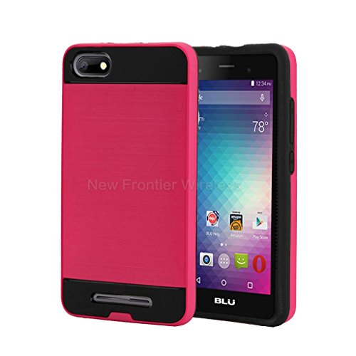 BLU Advance 5.0 HD/Dash X2 Case, NFW} Tough Hybrid + Dual Layer Shockproof Drop Protection Case Cover for BLU Advance 5.0 HD (A050)/Dash X2(D110U)(VGC Pink)