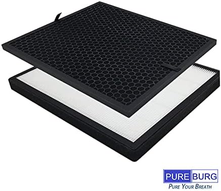 PUREBURG Replacement HEPA Filters and 1 Carbon Pad Compatible with Levoit Air Purifier LV-PUR131/LV-PUR131S , Part Number LV-PUR131-RF