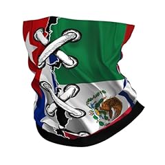 Mexico Mexican and Cuba Cuban Flag Wavy Combine