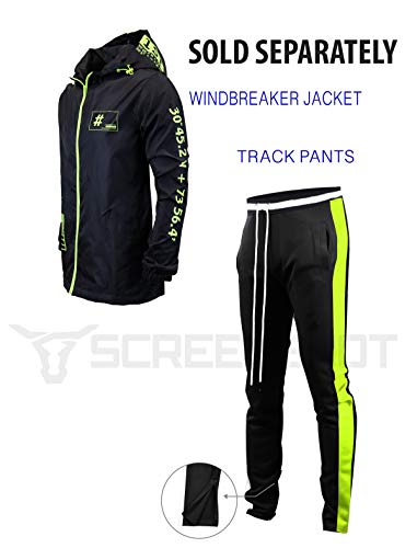 Image of Screenshotbrand Lightweight Hooded Water Resistant Windbreaker - Zip-up Fashion Map Print Rain Jacket