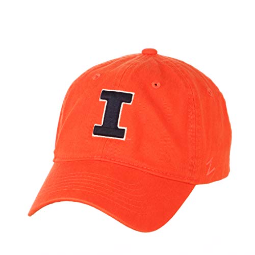 NCAA Illinois Illini Mens Adjustable Scholarship Hat Secondary Color, Illinois Illini Orange, Adjustable