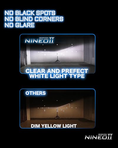NINEO H11 9005 Bulbs Combo, 300% Brighter 6500K Cool White Plug-N-Play Wo/Fan Fog Light Pack of 4 - Thumbnail 5