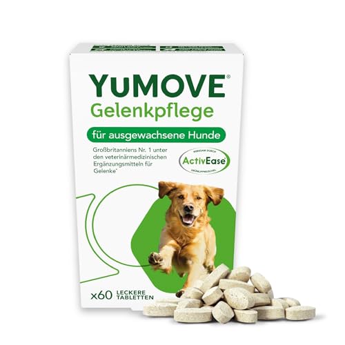 YuMOVE Gelenktabletten für Hunde mit Grünlippmuschel, Glucosamin und Choindroitin für alles Hunde, Hohe Akzeptanz beim Hund