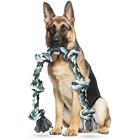 Ycozy Hundespielzeug Seil Hunde Extra Großes 106cm/6 Knoten Interaktives Spielzeug Hundeseil Unzerstörbar Cover