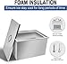 Outdoor Stainless Steel Drop in Ice Chest Cooler With Cover (20.5Wx20.5Dx12H)