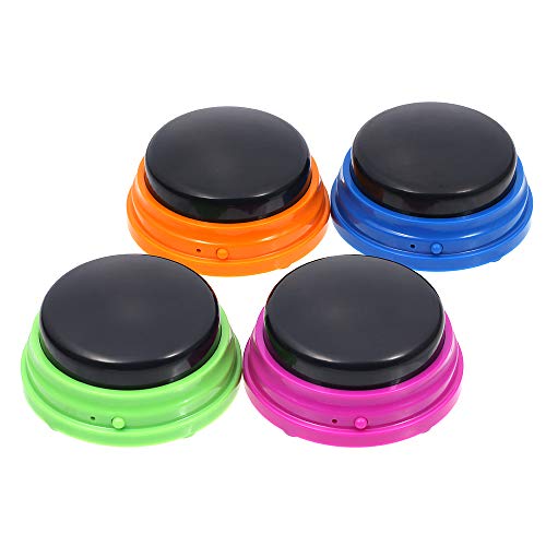 Blusea Recordable Talking Button, Voice Recording Sound Button for Kids Interactive Toy Answering Buttons