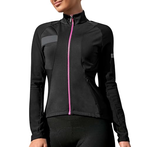 Santic Fahrradjacke Damen Winter Thermo Jacken Winddichte Laufjacke Leichte...