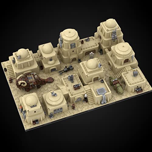 SOND Tatooine Desert City Modular Building Blocks Set,MOC-102135 klemmbausteine, Compatible with Lego Space Wars 7449… – Bild 2