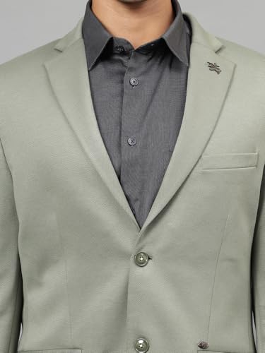Image of Cantabil Solid Full Sleeves Notch Lapel Casual Blazer for Men | Casual Blazer for Men | Men Blazer for Casual | Blazer for Men Casual (P MBZC00061)
