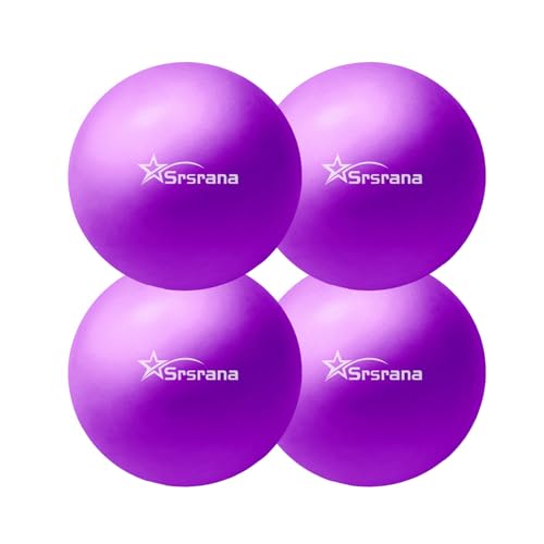 Image of 9 Inch Pilates Ball - Small Exercise Ball for Yoga, Barre & Physical Therapy - Anti-Burst Non-Slip Mini Core Ball for Stability, Back Pain Relief & Posture Correction