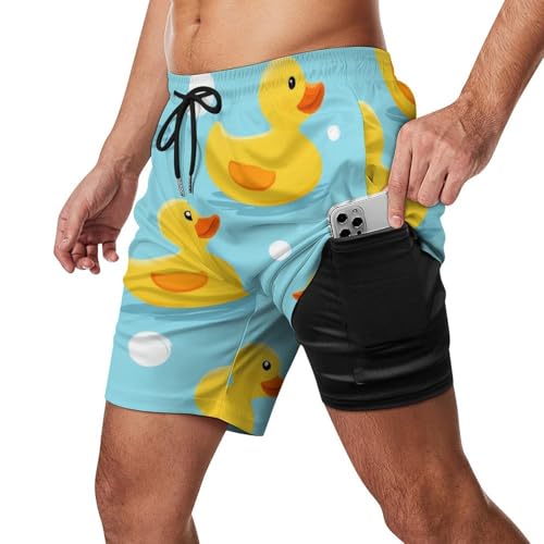 Fit Swim Trunks Big Tall Board Shorts for Boys Mens, Loose Quick - Main Image