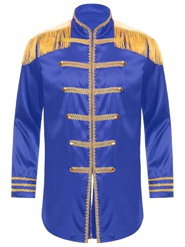 Men Steampunk Vintage Medieval Tailcoat Jacket Coat Long Sleeve SGT Sergeant Pepper Jacket3