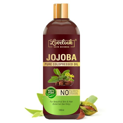 Image of 100% Pure Cold Pressed Jojoba Oil 100ml | Natural Moisturizing Oil for Hair, Face & Skin | Deep Nourishment for Dry Skin, Hair Growth, Beard Care & Massage Oil
