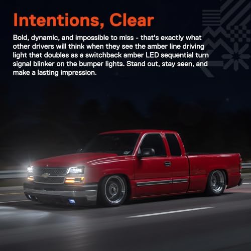 TRUE MODS Full LED Headlight Assembly for 2003-2006 Chevy Silverado 1500 - 4