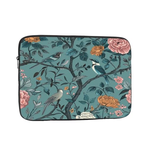 Funda vintage para laptop 17 pulgadas con diseño floral miniatura 1