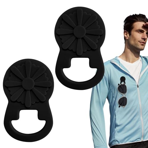 MWZBTG Porte-lunettes magnétique, Attache Magnétique pour Lunettes, Alternative aux Bretelles de Lunettes en Silicone pour Vêtements Extérieur Plage Randonnée Hommes Femmes